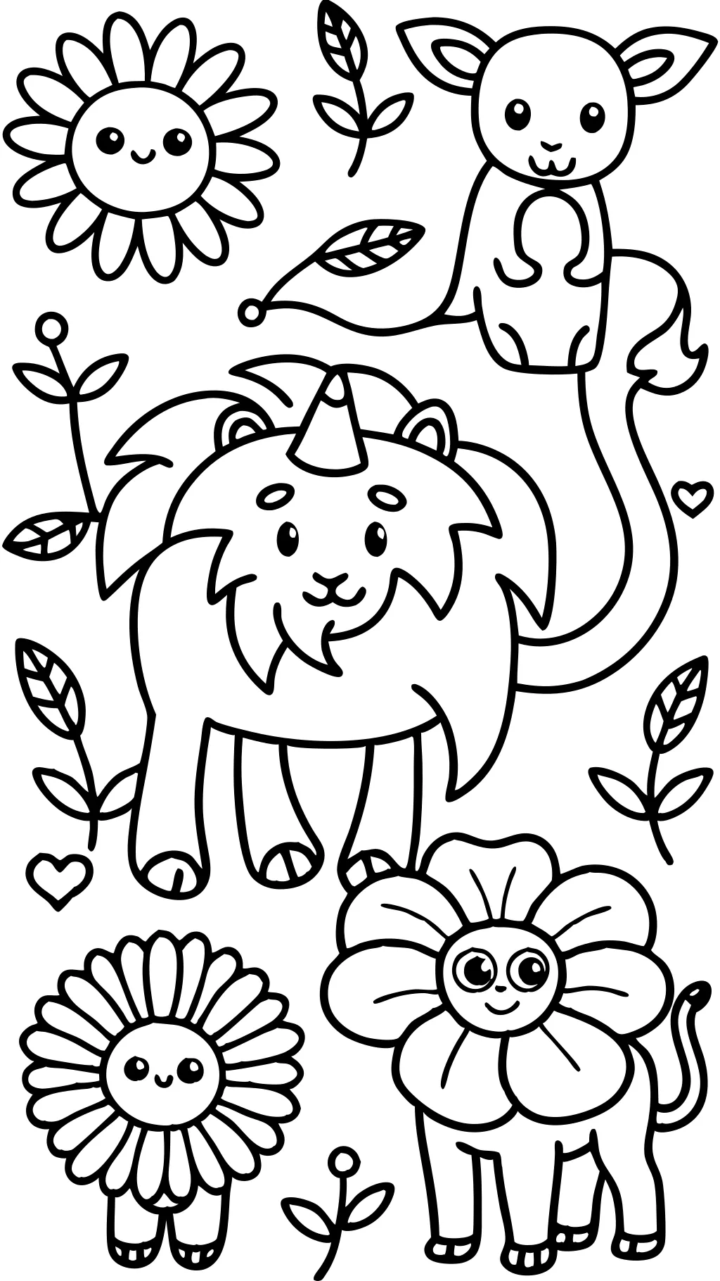 printing coloring pages of animals